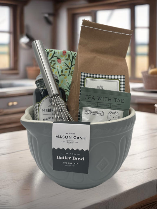 A Mason Cash Breakfast Gift Basket