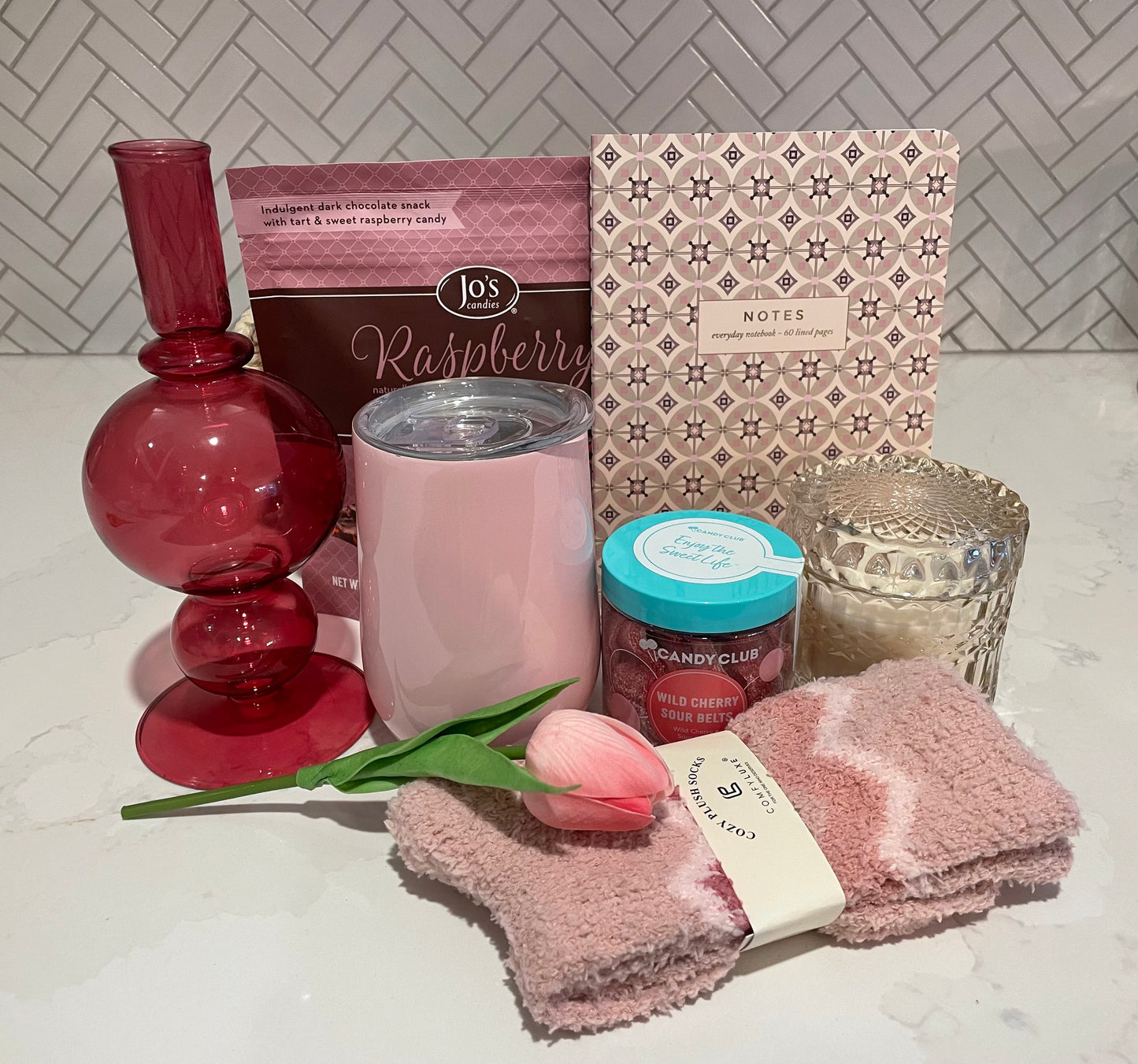 Pretty in Pink Gift Basket