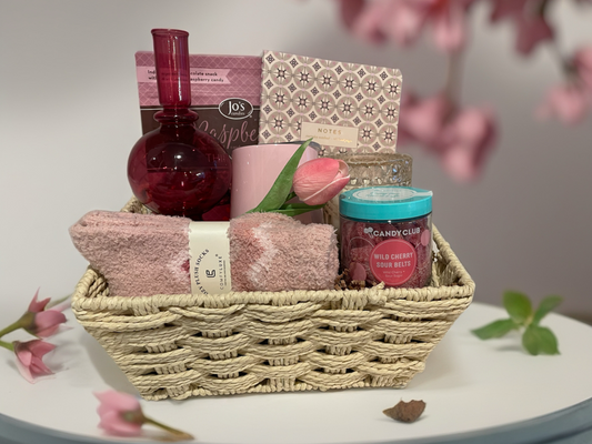 Pretty in Pink Gift Basket